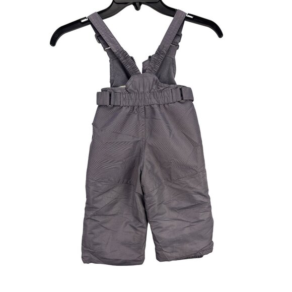 Cat and Jack Toddler Snow Bib Overalls 12M Gray Insulated Winter Pants - Picture 4 of 5